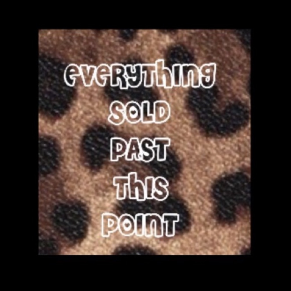 Everything after this post is sold or donated